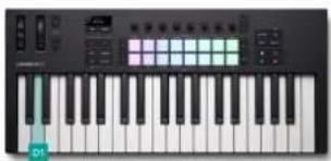 NOVATION Launchkey 25 MK4 - Séquenceur de batterie - 1