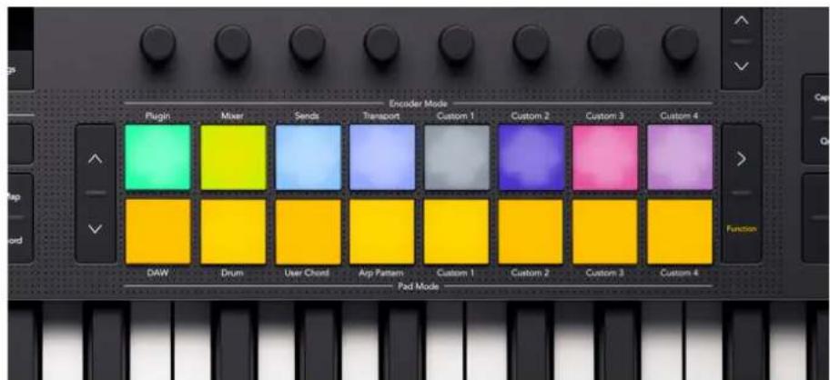 NOVATION Launchkey 25 MK4 - Mode Live Pad d'Ableton : muet - 1