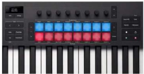 NOVATION Launchkey 25 MK4 - Mode pad mélangeur Logic Pro - 1