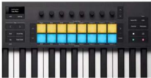 NOVATION Launchkey 25 MK4 - Mode pad mélangeur Logic Pro - 2