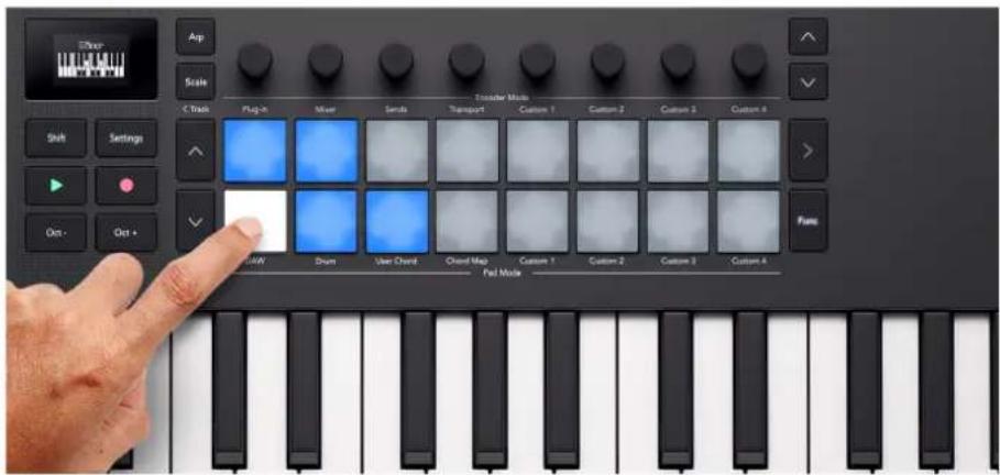 NOVATION Launchkey Mini 37 MK4 - Mode accord utilisateur - 1