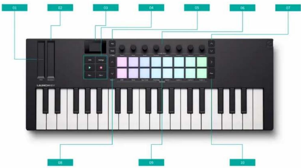 NOVATION Launchkey Mini 37 MK4 - Présentation du matériel du Launchkey Mini 37 - 1