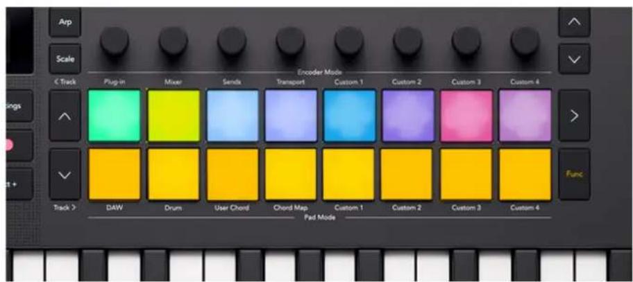 NOVATION Launchkey MMini 25 K4 - Mode Live Pad d'Ableton : muet - 1
