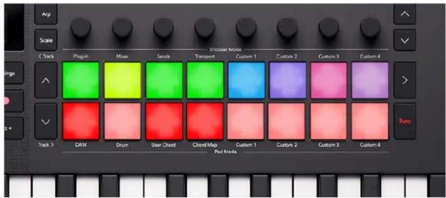 NOVATION Launchkey MMini 25 K4 - Mode Ableton Live Pad : Arrêt - 1