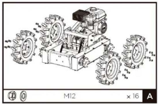 Anova CR7400 - Assemblage de roue - 1