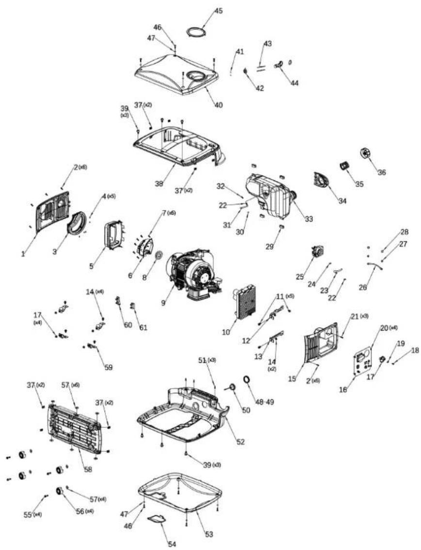 Anova GI2200 - VUE EXPLOSÉE - 1