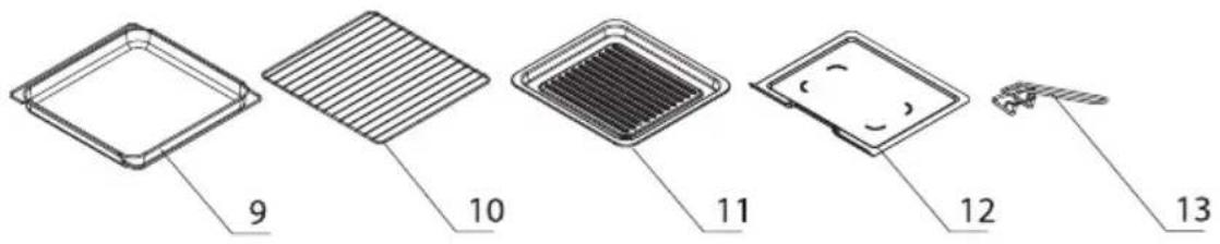 Salton TO2142SS - DESCRIPTION DES PIÈCES - 2