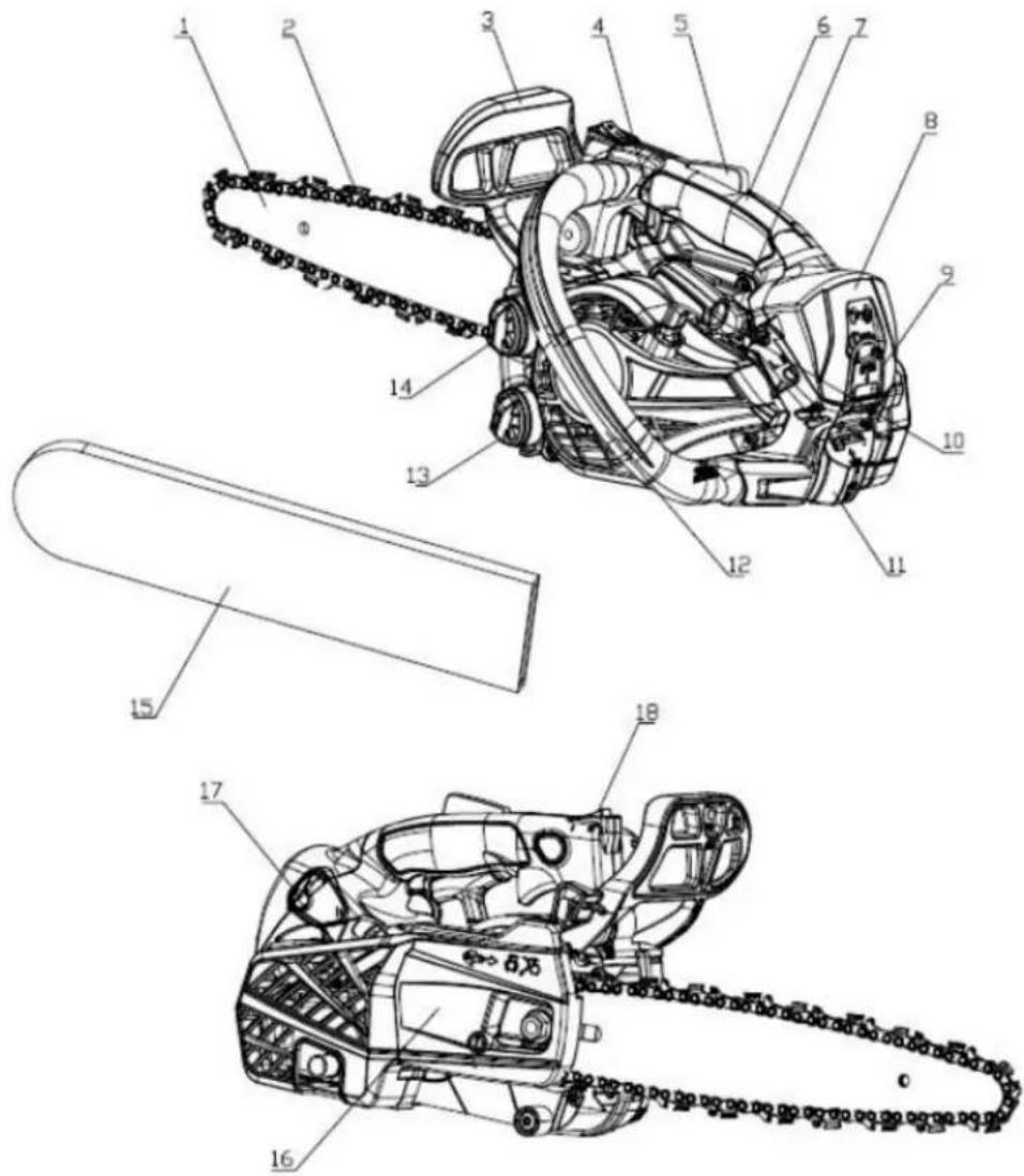 Anova MG2700 - Emplacement des pièces - 1