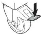 LIEBHERR LFB19W1HC - Verrouiller la roulette orientable - 1
