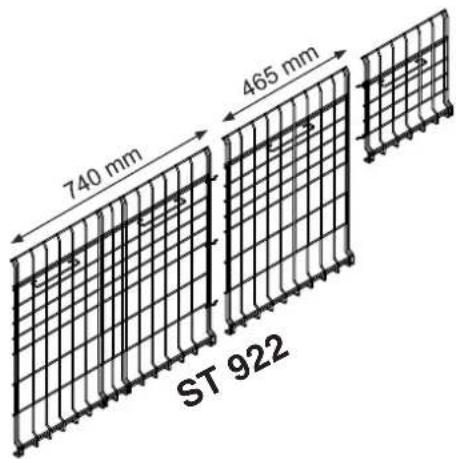 LIEBHERR BAY 210me - Mise en place des grilles et des plaques de fond - 5