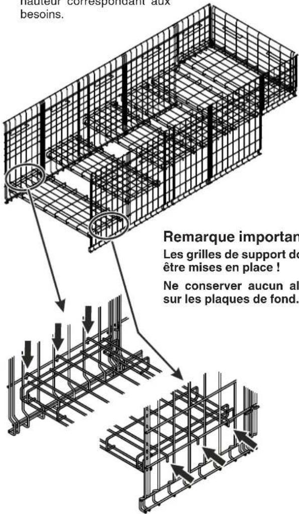 LIEBHERR BAY 210me - Mise en place des grilles et des plaques de fond - 11