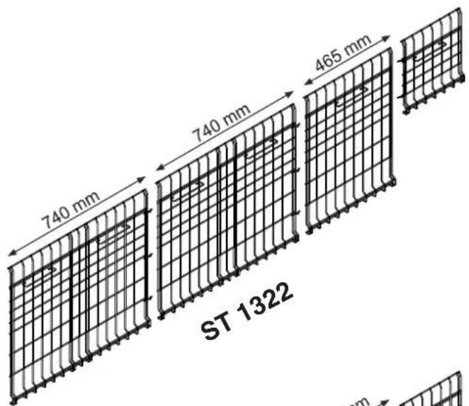 LIEBHERR BAY 210me - Mise en place des grilles et des plaques de fond - 1