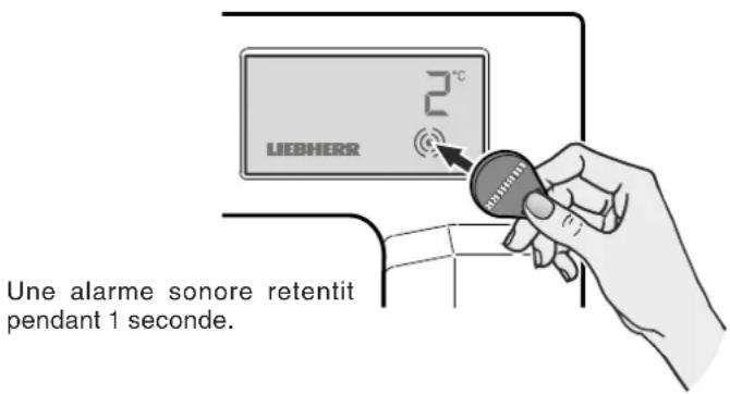 LIEBHERR BAY 210me - Activation du mode de réglage - 1