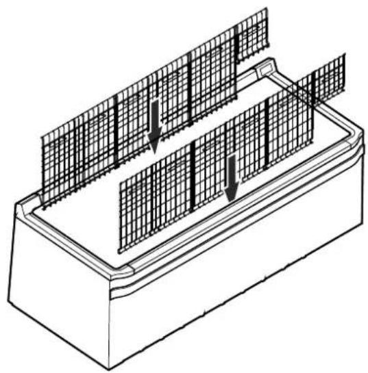 LIEBHERR BAY 210me - Mise en place des grilles et des plaques de fond - 6