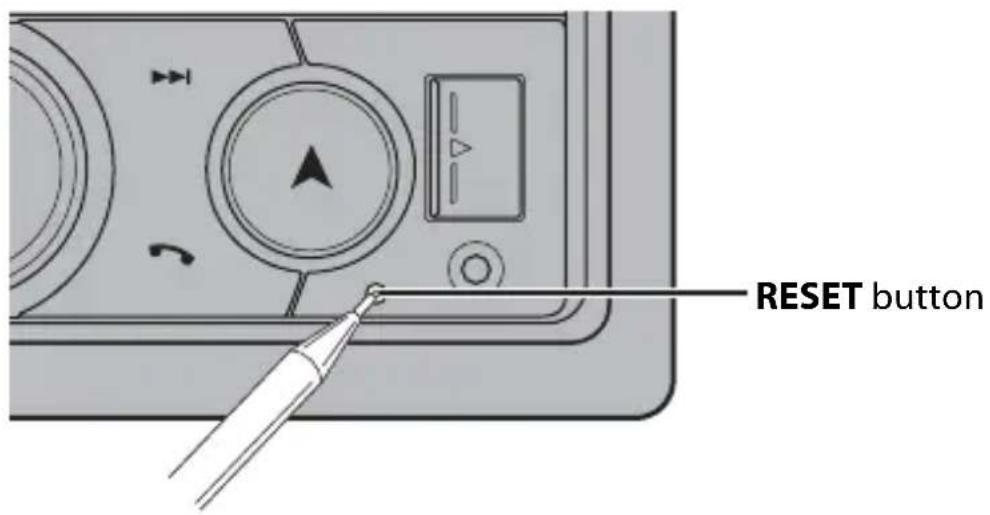 PIONEER FH-S720BT - Resetting the microprocessor - 1