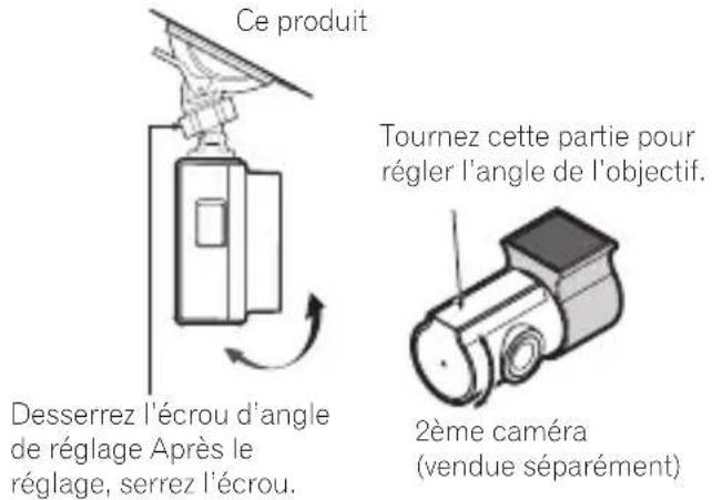 PIONEER VREC-H310SH - Réglez l'angle d'installation. - 1