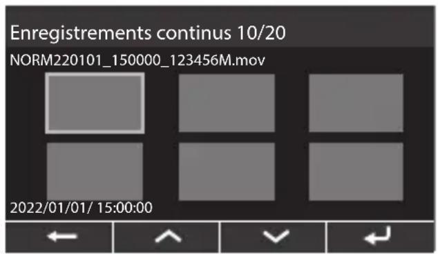 PIONEER VREC-H310SH - Appuyez sur les boutons de fonction ▲/▼, sélectionnez le fichier, puis appuyez sur ●. - 1