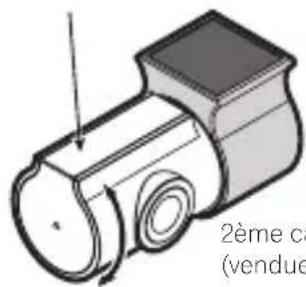 PIONEER VREC-Z710SH - Réglez l'angle de l'objectif afin que la vidéo à l'extérieur et à l'intérieur du véhicule s'affiche correctement. - 2