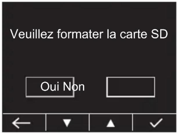 PIONEER VREC-Z710SH - Fonction d'avertissement de formatage de la carte SD - 1