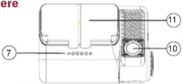 PIONEER VREC-Z810SH - Noms des éléments - 1