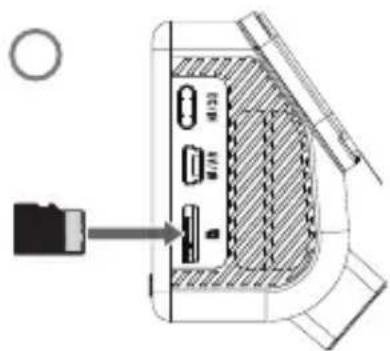 PIONEER VREC-Z810SH - Insertion de la carte microSD - 1