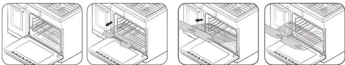 Dacor DOP48T960GS - Instalación de las parrillas - 1