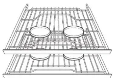 Dacor DOP48T960GS - Colocacion de parrillas y bandejas - 2