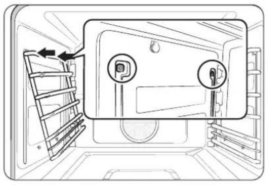 Dacor DOP48T960GS - Retrait/Reinstallation des supports de grille - 4