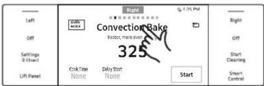 Dacor DOP48T960GS - Setting the Cooking Mode - 2