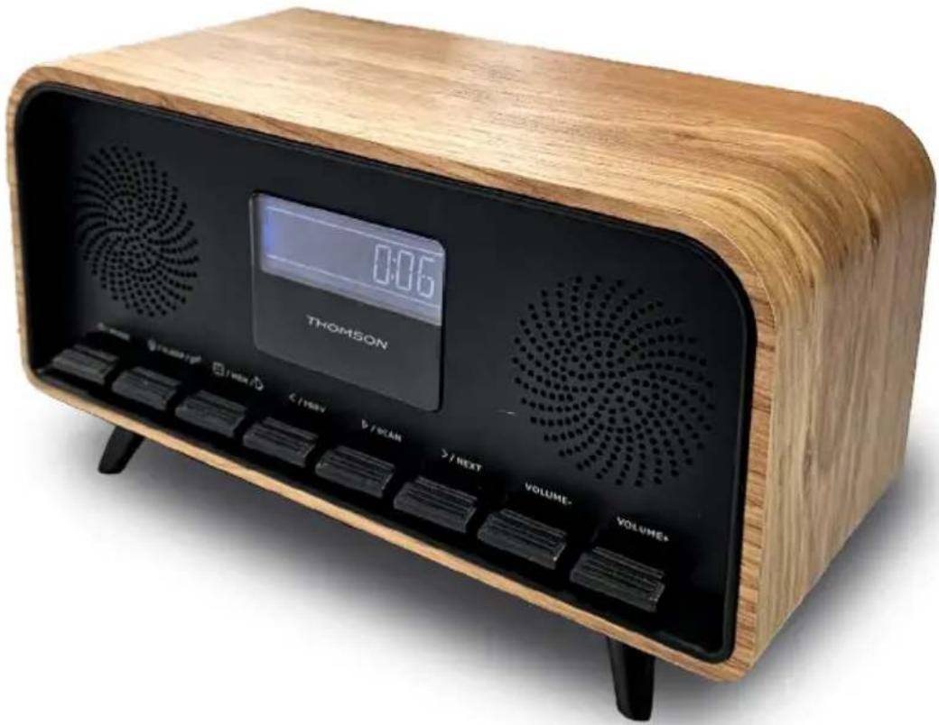 THOMSON RT850BT - Bezprzewodowy budzik radiowy z głośnikiem - 1
