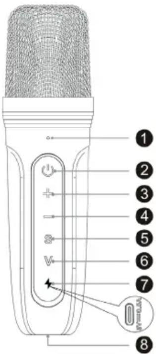 BIGBEN PARTYBTKML - Microfoon - 1