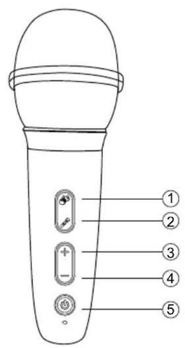BIGBEN PARTYBTLITE2 - Draadloze microfoon - 1