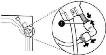 LG LF25H6200S - Removing the Left Refrigerator Door - 1