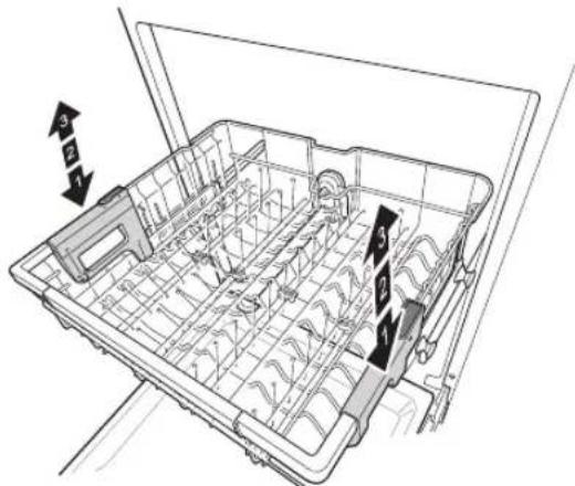 LG LDPM6762D - Panier supérieur à hauteur réglable - 1