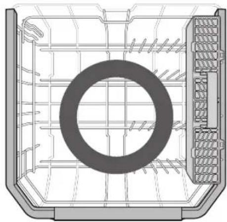 LG LDPM6762D - Rabattre le râtelier inférieur - 4