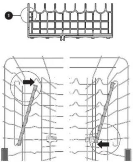 LG LDPM6762D - Retrait et remise en place du panier à tasses - 2
