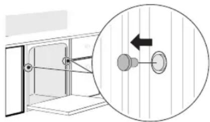 LG LDPM6762D - Fixation du lave-vaisselle au cadre de l'armoire - 1