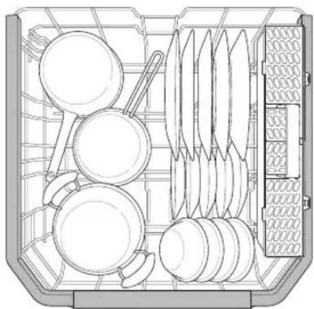LG LDPM6762D - Rabattre le râtelier inférieur - 2