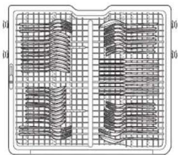 LG LDPM6762D - Réglages du chargement de 10 couverts - 1