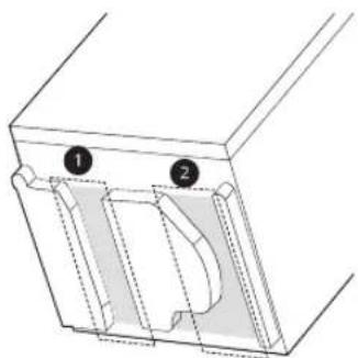 LG LDPH6762S - Acheminement de la conduite d'eau et du câblage électrique - 1
