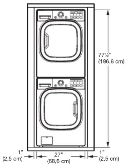 LG F1354FDS - INSTaLaCIONES CON La BaSE PEdESTaL O KIT dE aPILadO OPCIONaLES - 2