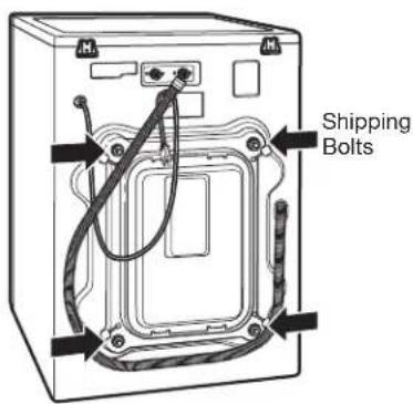 LG F1354FDS - UNPACKING AND REMOVING SHIPPING BOLTS - 2