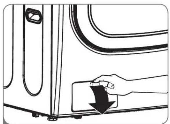 LG F1354FDS - Nettoyer le filtre de la pompe de vidange - 1