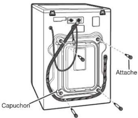 LG F1354FDS - débaLLage et retrait des bouLons d'eXpédition - 3