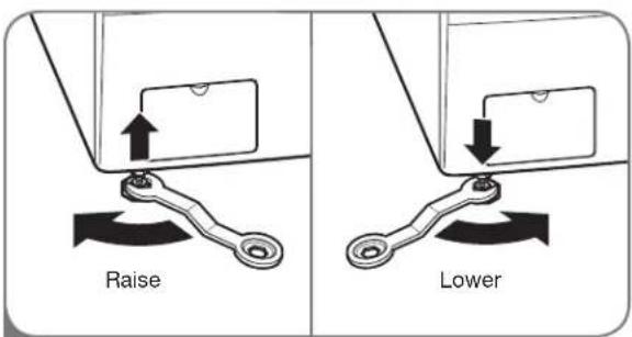 LG F1354FDS - LEVELING THE WASHER - 2
