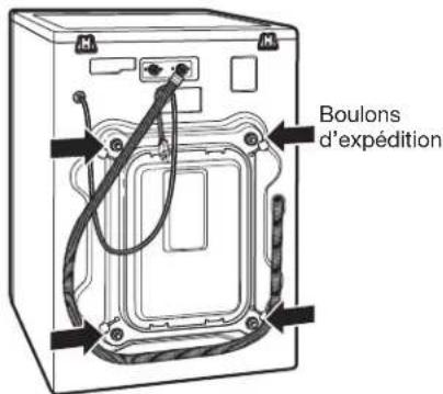LG F1354FDS - débaLLage et retrait des bouLons d'eXpédition - 2