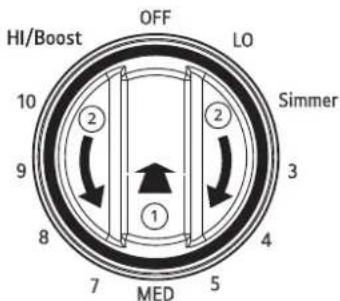 LG LSIL6334F - Turning On Cooking Elements - 1