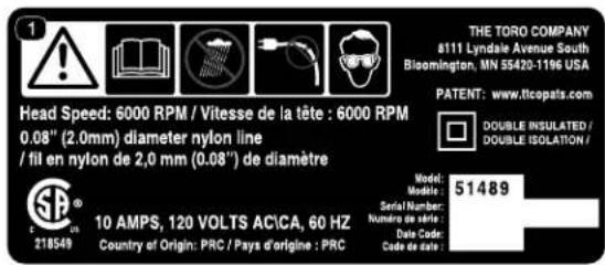 TORO 51489 - Pegatinasdeseguridadeinstrucciones - 2