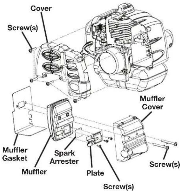 TORO 51992 - To replace the spark arrester: - 1