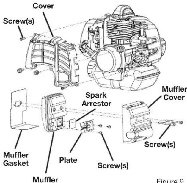 TORO 51948 - To replace the spark arrester: - 1
